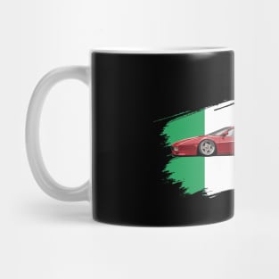 Classic Italy Flag Italia Motorsport Testarossa Car Mug